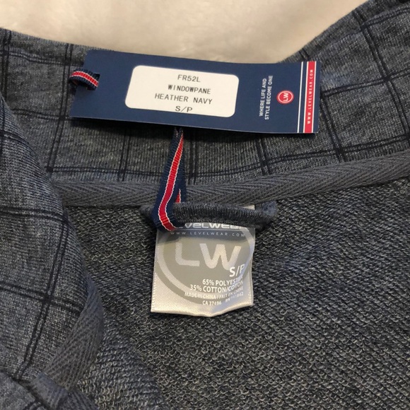 NWT Levelwear slate blue pullover - Picture 2 of 3